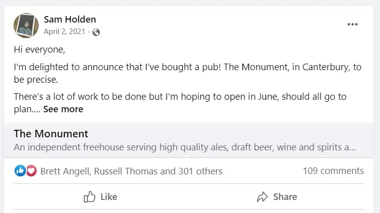 Sam Holden Pub